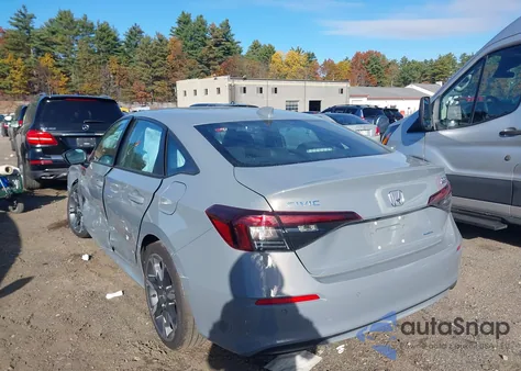 2025 Honda Civic Hybrid Sport/Sport Touring z USA, uszkodzony, nr VIN 2HGFE4F88SH339430